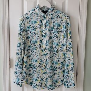 Banana Republic Floral Print Blouse